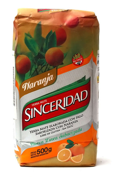 Yerba Mate Sinceridad Naranja