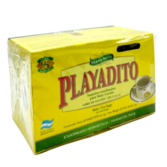 Yerba Mate Playadito Elaborada Cocido 20x3g Saszetki