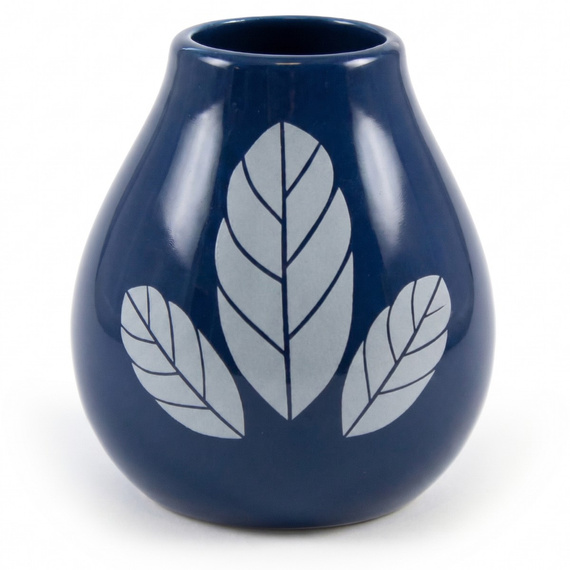 Matero Ceramiczne naczynie do yerba mate Luka Hoja Dark Blue