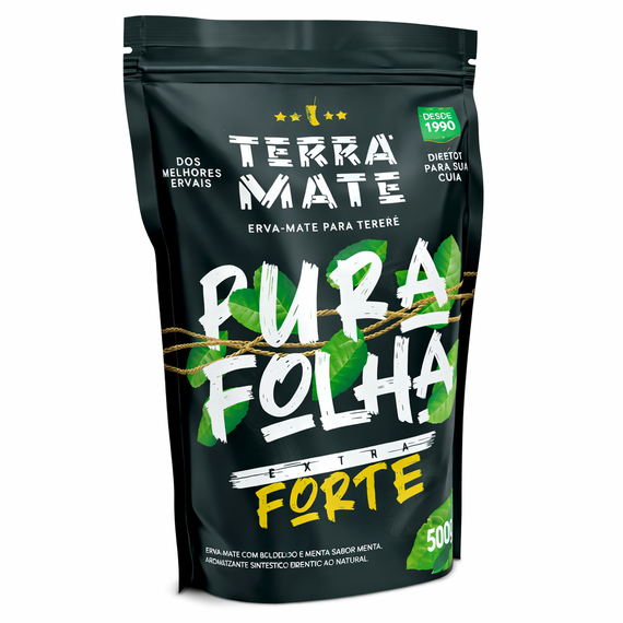 Brazylijska Yerba Mate Terra Mate Pura Folha Extra Forte 500g Menta Boldo