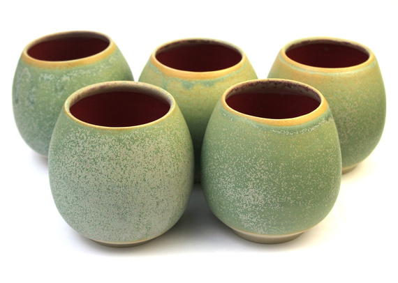 Matero ceramiczne toczone na kole "Moss" ok. 270 - 300 ml