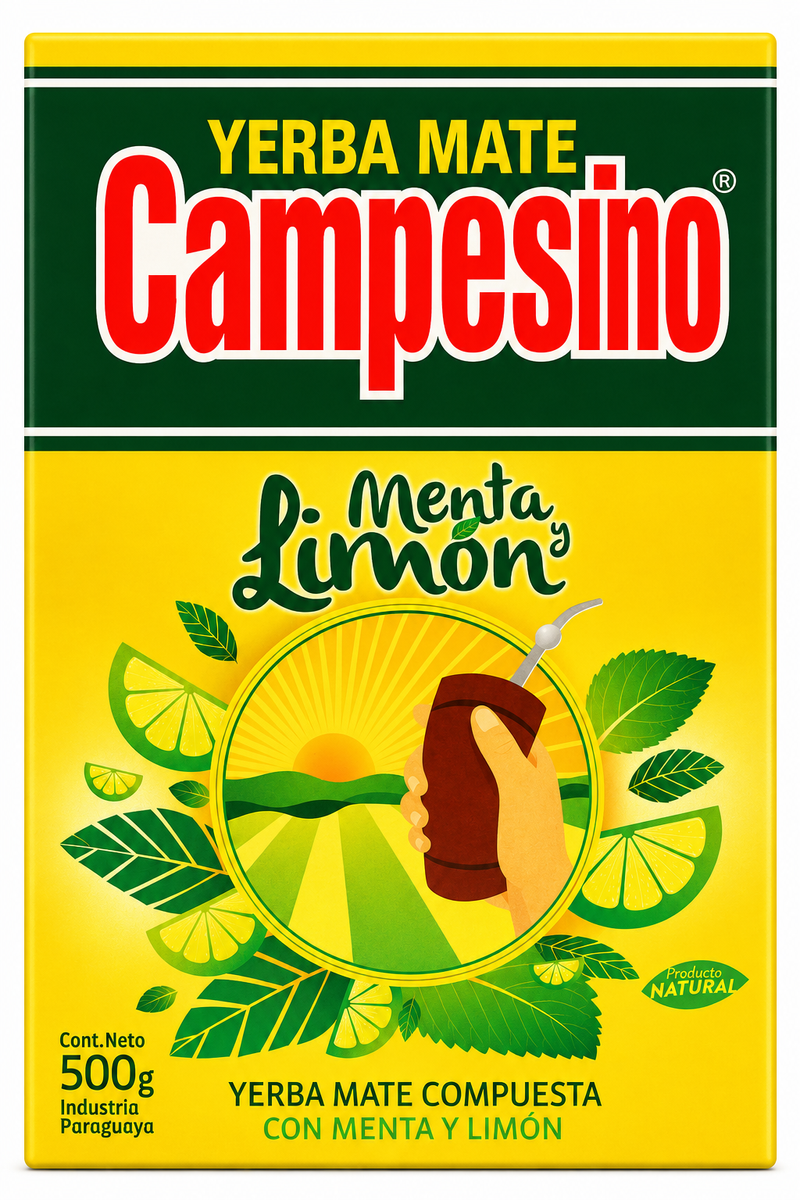 Yerba Mate Campesino Menta Limon, 0.5 kg
