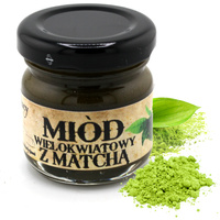 Miód wielokwiatowy z Matchą - słoiczek 50g