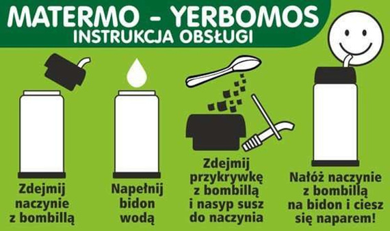 WYPRZEDAŻ - Yerbomos 4.0+ Green 580 ml z Logo - odfoliowany