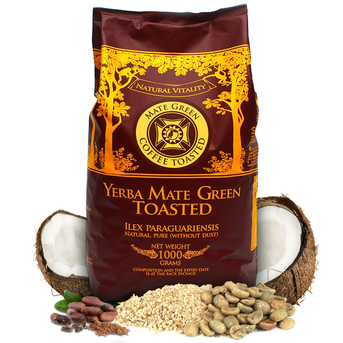 Yerba Mate Green COFFEE TOASTED - kawowa czekoladowa, 0.05 kg