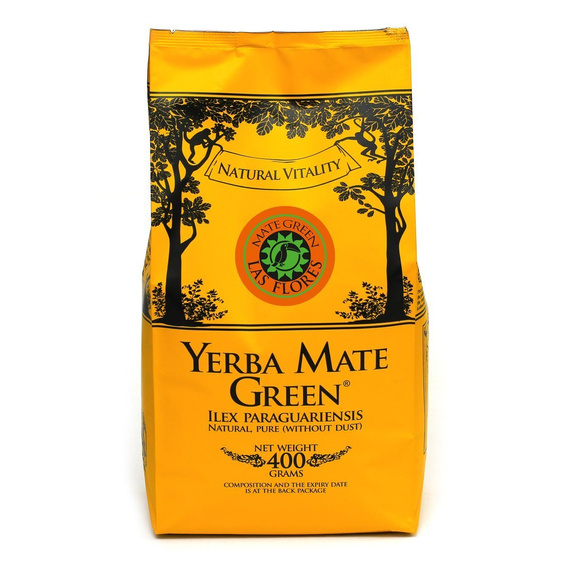 WYPRZEDAŻ - Yerba Mate Green LAS FLORES 400 g - lekko uszkodzone opakowanie