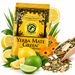Zestaw Yerba Mate Green Lemon 400 g Matero Nandubay Bombilla Czarna 15,5 cm