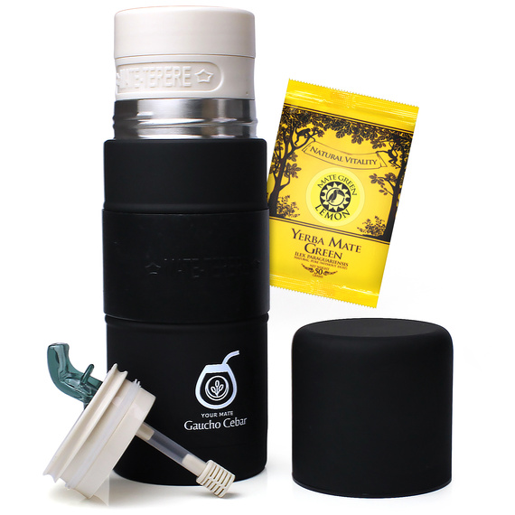 Yerbomos do Yerba Mate YerbomoX Gaucho Cebar ALL IN ONE – 500 ml Matero, termos i bombilla w jednym + GRATIS