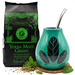 Zestaw Yerba Mate Absinth 400g + Matero Tykwa Ceramiczna Hoja Turkusowa + Bombilla