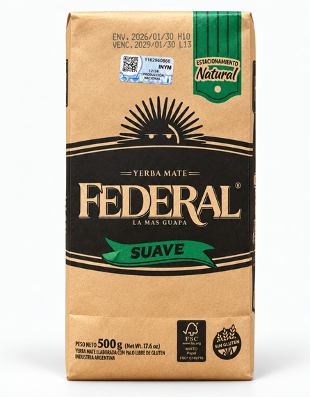 Yerba mate Federal Suave Agroecologica 500g