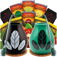 Zestaw na start dla dwojga Yerba Mate 10x50g 2x Bombilla 2x Matero
