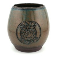 Matero ceramiczne toczone na kole Mate Green ok. 350 - 400 ml