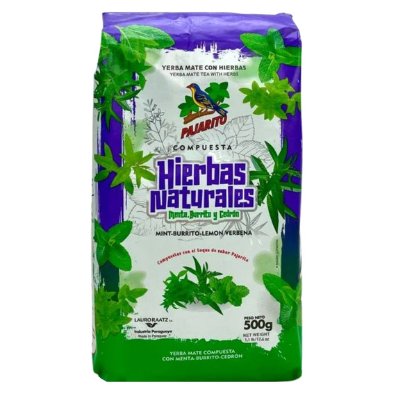 Yerba Mate Pajarito Hierbas Naturales 500g