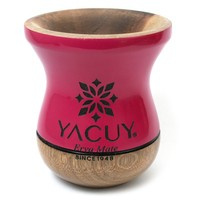 Naczynie do Yerba mate Chimarrao Yacuy Cuia De Madeira Imbuia 200-220 ml - malinowa