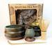 Zestaw Matcha Tea Set "TOFFIE Z MIĘTĄ" z ceramicznymi akcesoriami handmade w pudełku na prezent