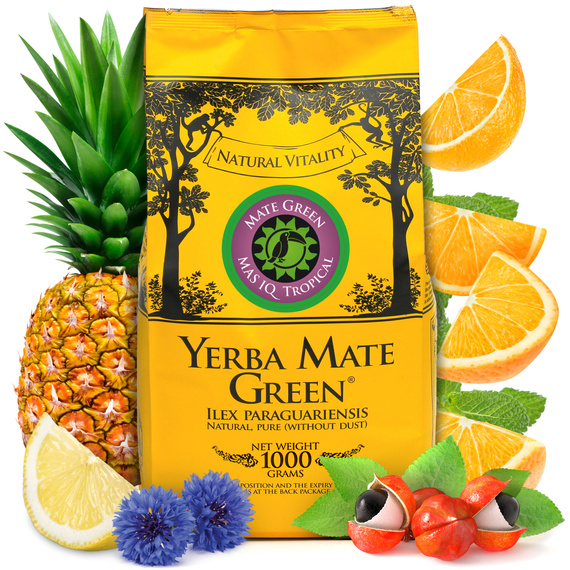 Yerba Mate Green MAS IQ Tropical 