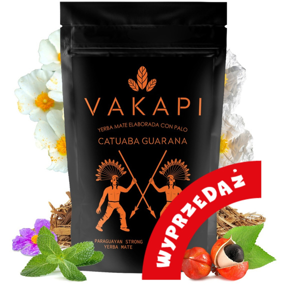 WYPRZEDAŻ - Yerba Mate ﻿Vakapi Catuaba Guarana 500g