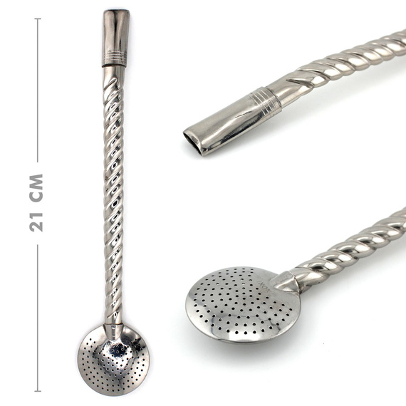 Bombilla Bomba do Yerba Mate Chimarrao "Plecionka" 23 cm