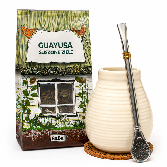 Ilex Guayusa 100g z akcesoriami Yerba Mate Matero