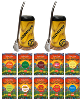 Zestaw Podróżny do Auta Yerba Mate dla Dwojga 10x50g 500g Akcesoria