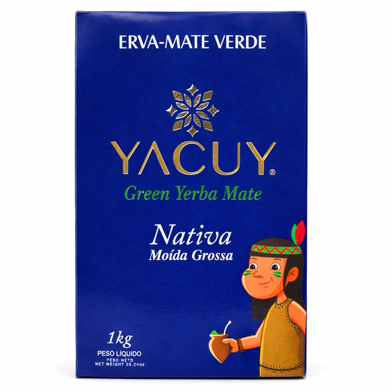  Yerba Mate Yacuy Chimarrao Nativa Moida Grossa Vacuum 1kg