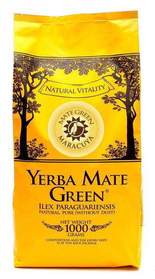 WYPRZEDAŻ - Yerba Mate Green Maracuya 1 kg - uszkodzone opakowanie