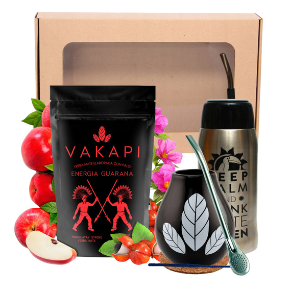 Zestaw NA PREZENT Yerba Mate Vakapi Energia Guarana 0,5kg 500g Yerbomos 4.0
