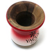 WYPRZEDAŻ Naczynie do Yerba mate Chimarrao Yacuy Cuia De Madeira Imbuia 200-220 ml - czerwona ombre- DELIKATNE PRZEBARWIENIA/ PĘKNIĘCIA LUB SĘKI I