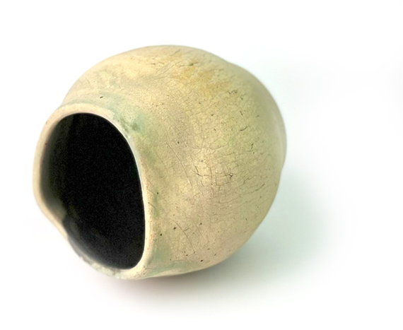 Matero ceramiczne do yerba mate Spękana Ziemia, rękodzieło, 300 ml. 