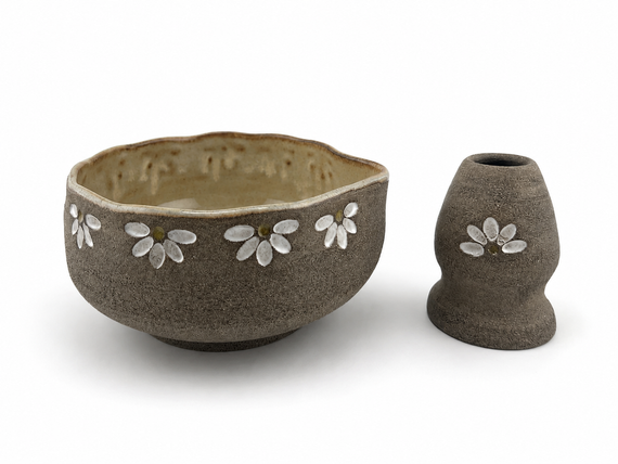 Ceramiczny Zestaw Matcha Tea Set Handmade w pudełku na prezent