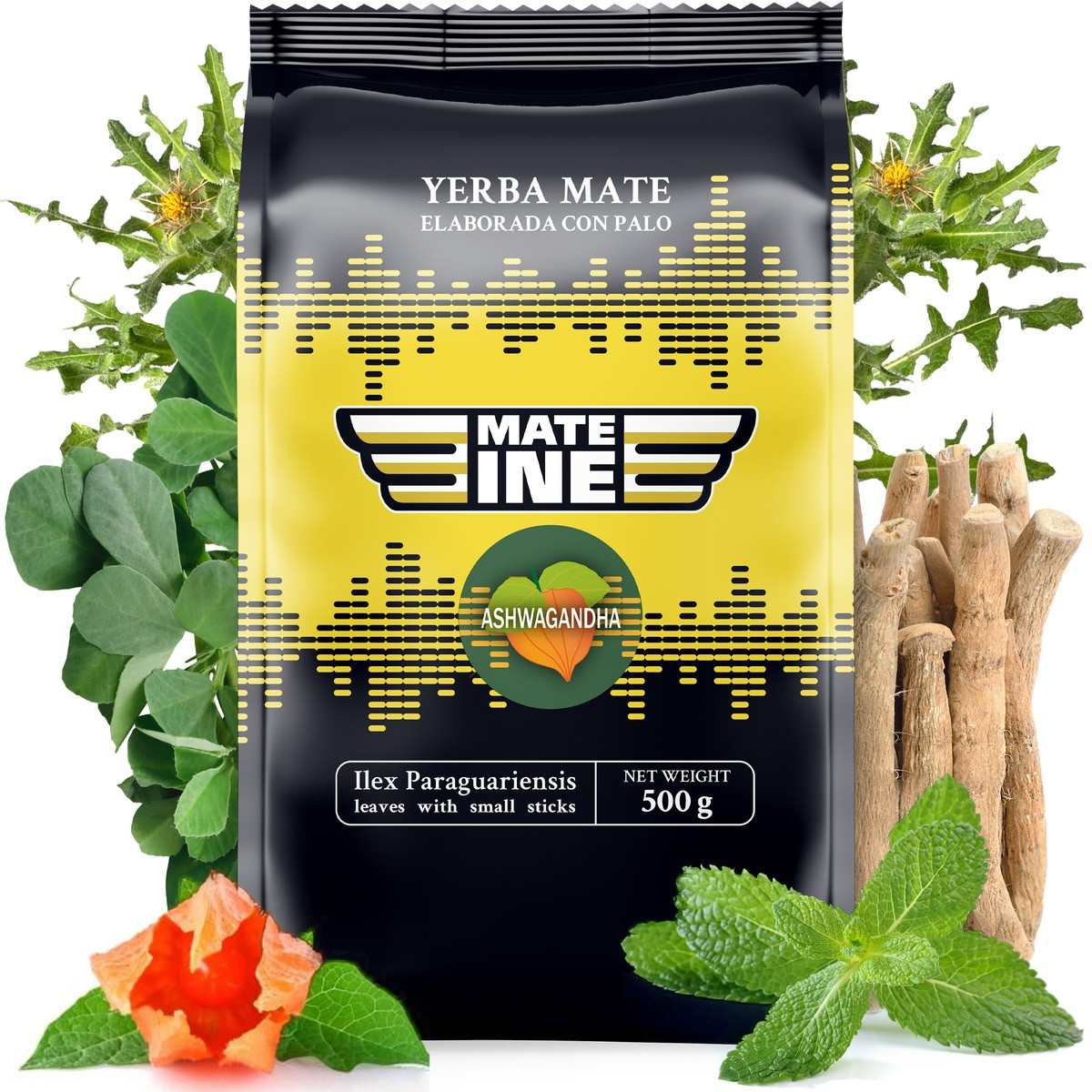 Yerba Mate Mateine Ashwagandha, 0.05 kg