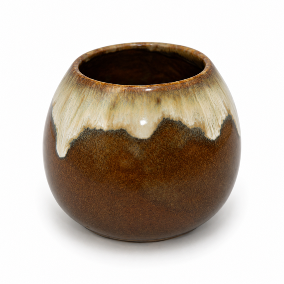 Naczynko do yerba mate Mate Green toczone na kole, ceramika handmade ~250 ml