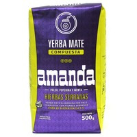 Yerba Mate Amanda Hierbas Serranas 500g - ziołowa, trzy rodzaje mięty