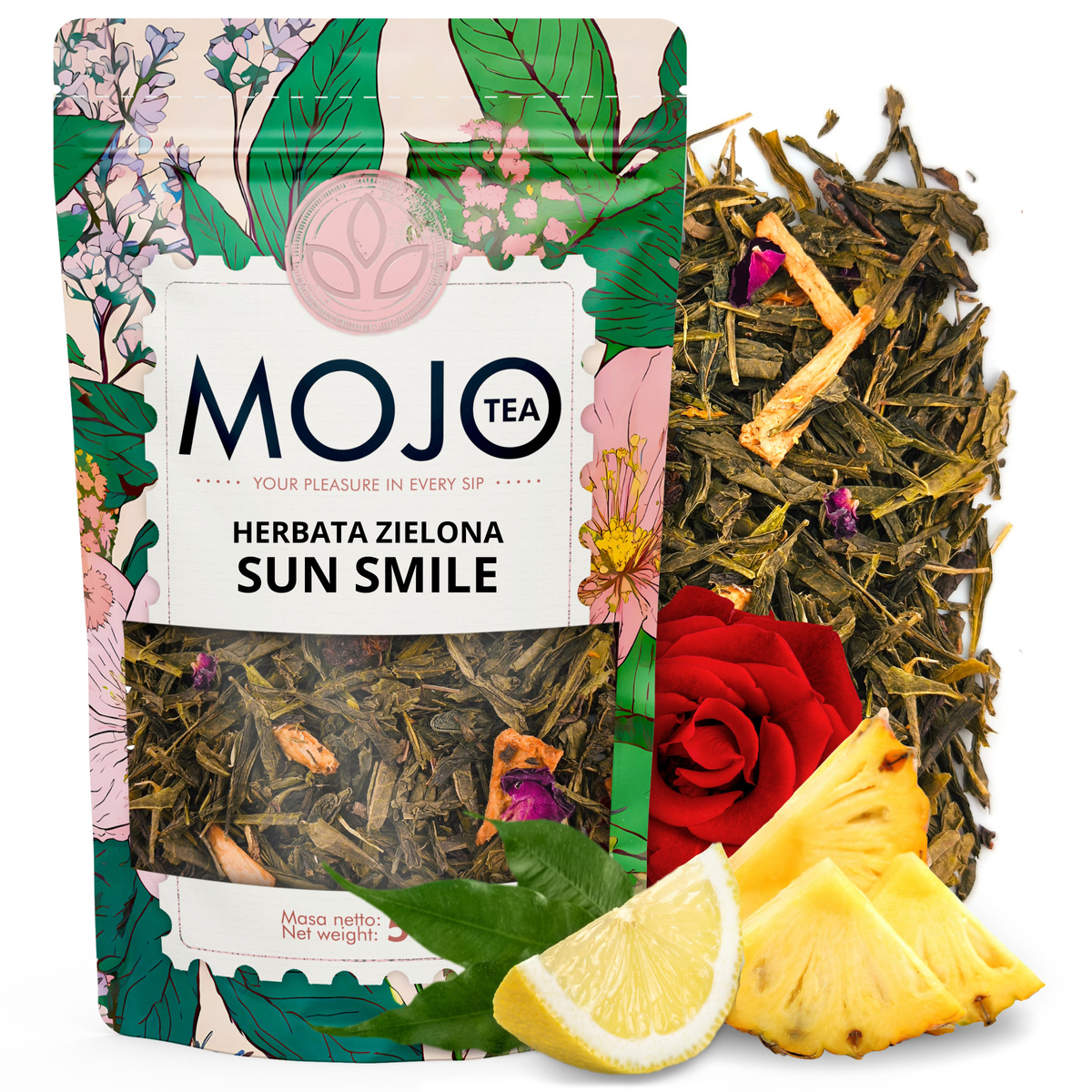 Herbata Zielona Mojo Tea Sencha Sun Smile, 0.05 kg