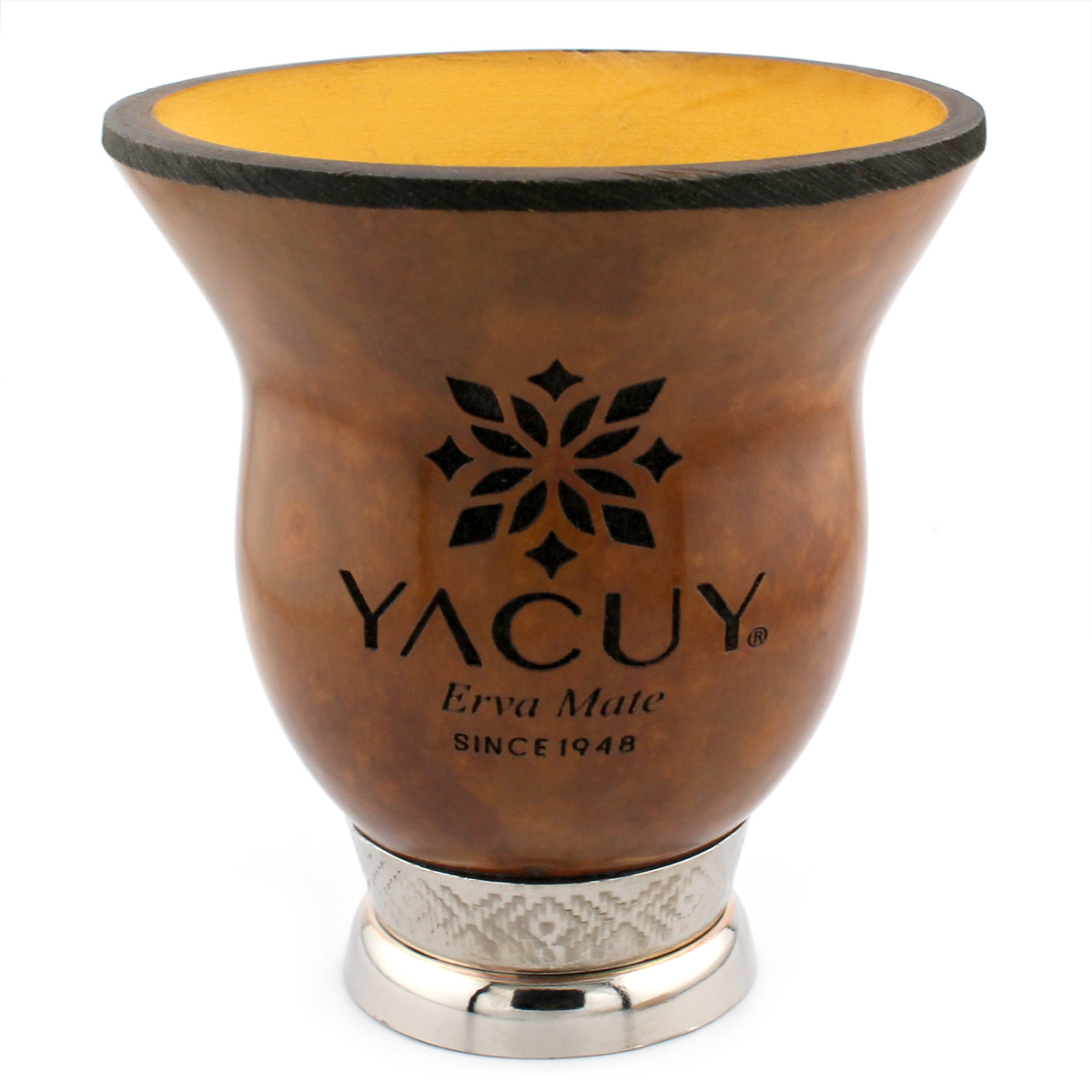 Yacuy Porongo Natural 200-300 ml - ze srebrną podstawką, 0.1 kg