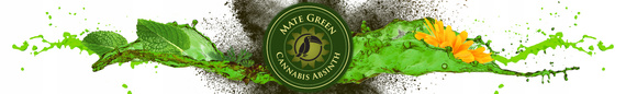 Zestaw Yerba Mate Green Cannabis Absinth 500g + Matero Tykwa Ceramiczna + Bombilla