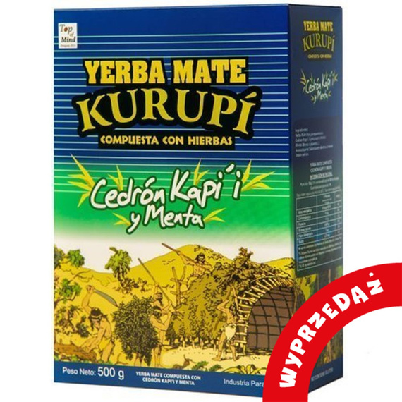 WYPRZEDAŻ Kurupi Cedron Kapi'i y Menta 0,5kg- uszkodzone opakowanie