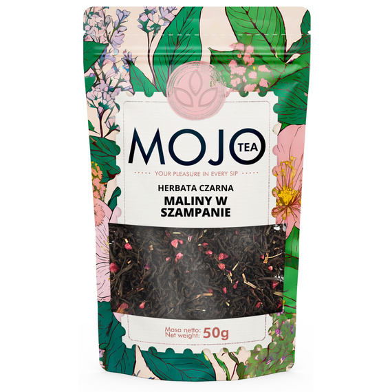 Herbata czarna Mojo Tea Maliny w Szampanie