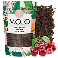 Herbata Puerh wiśnie w rumie pyszna