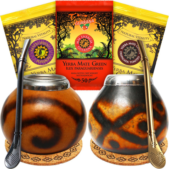 Zestaw Yerba Mate Green Tykwa Premium DLA DWOJGA