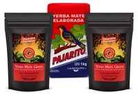 Yerba Mate PAJARITO 1kg + GUARANA ENERGIA 1kg=2kg
