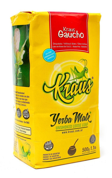 WYPRZEDAŻ - Kraus Gaucho Yerba Mate sin palo 500g - uszkodzone opakowanie