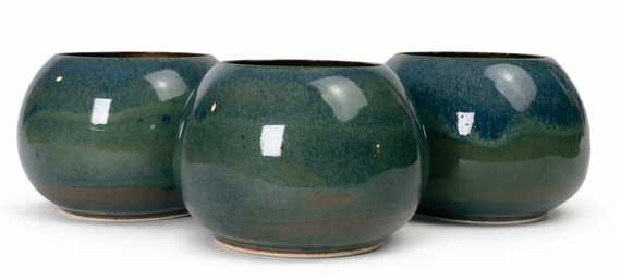 Matero ceramiczne toczone na kole "Miętówka" 250 - 350 ml