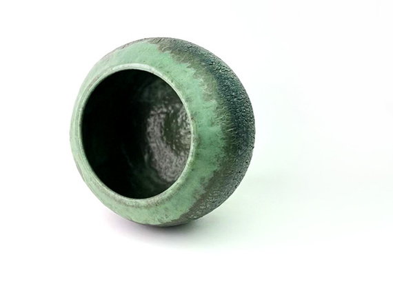 Matero ceramiczne do yerba mate Spękana Ziemia, rękodzieło, 270 ml. 