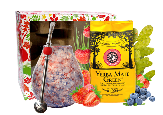 Zestaw Walentynkowy Yerba Mate dla Niej Premium Prezent Mi Amore