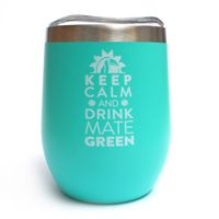 Matero stalowe Termo Moderna Azul turkusowe 350 ml