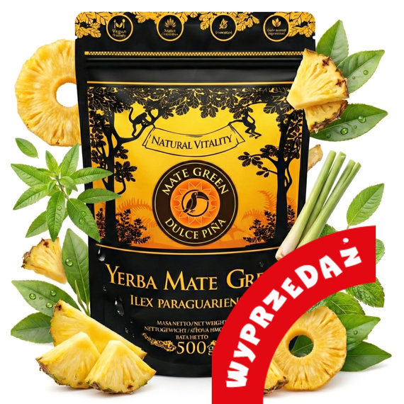 WYPRZEDAŻ - Yerba Mate Green Ananas Terere - 500 g - uszkodzone opakowanie
