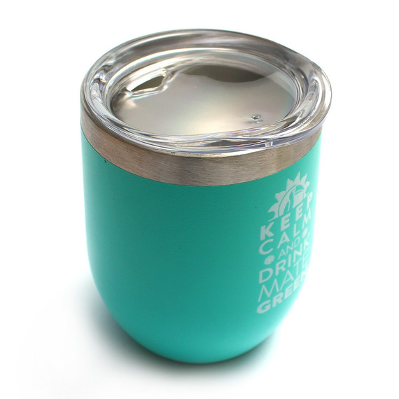 Matero stalowe Termo Moderna Azul turkusowe 350 ml