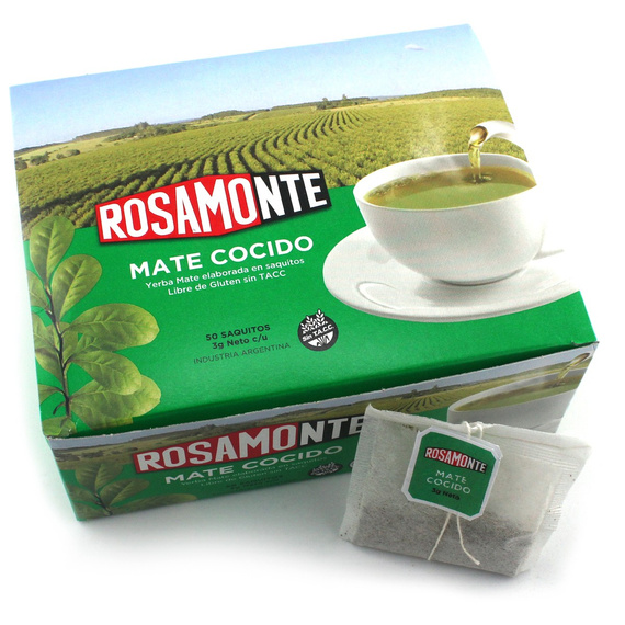 WYPRZEDAŻ Yerba Mate Rosamonte Cocido 50 saszetek (50x3g)- brak folijki 