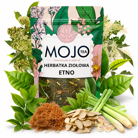 Zestaw 6 Herbat Funkcyjnych Mojo + Bombilla Prezent Relaks Zdrowie